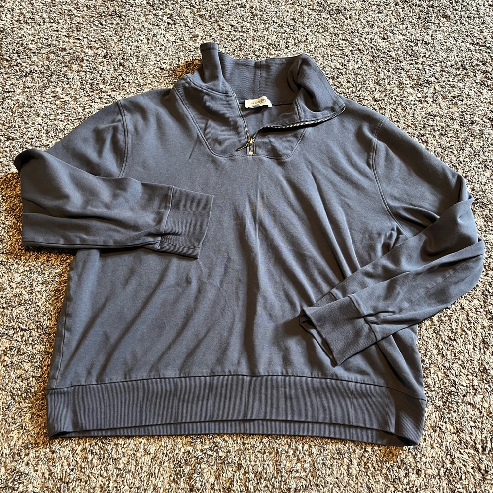 Blue 1/4 zip jacket